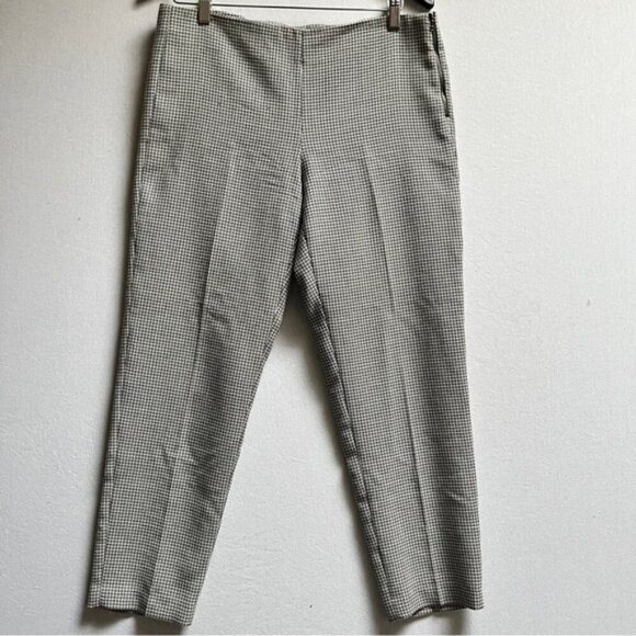 Judith & Charles 100% Virgin Wool geometric pattern trousers Sz 8 - Picture 1 of 11